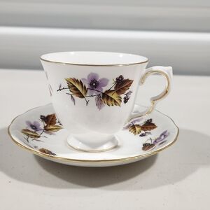 Queen Anne Fine Bone China Teacup and Saucer